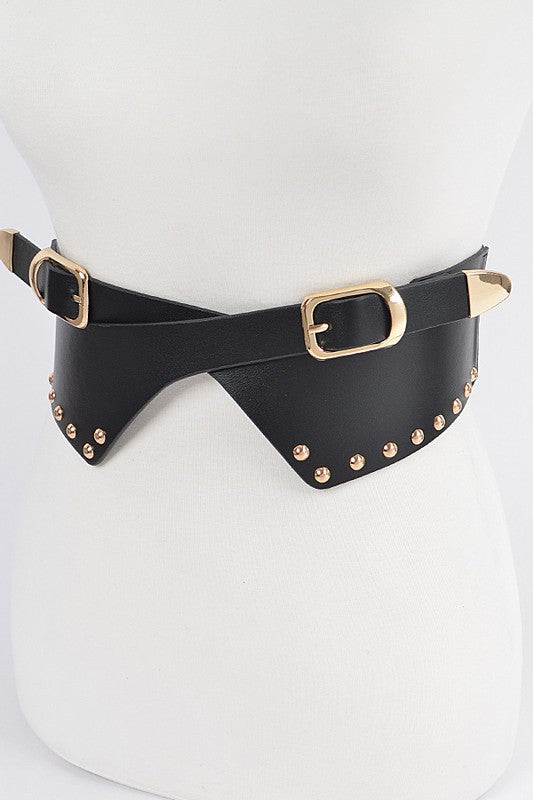 Studded Multi Metal Waist Belt