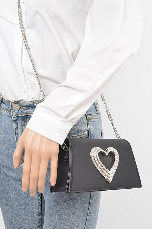 Satin Top Handle Party Clutch