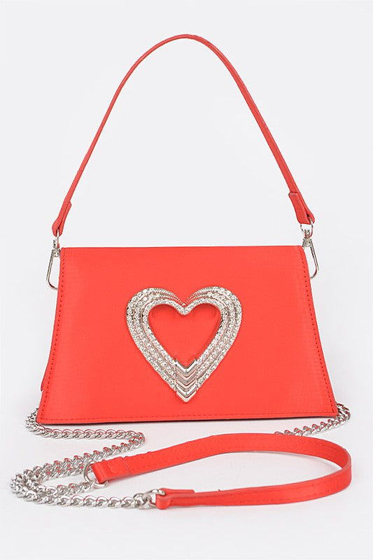 Satin Top Handle Party Clutch