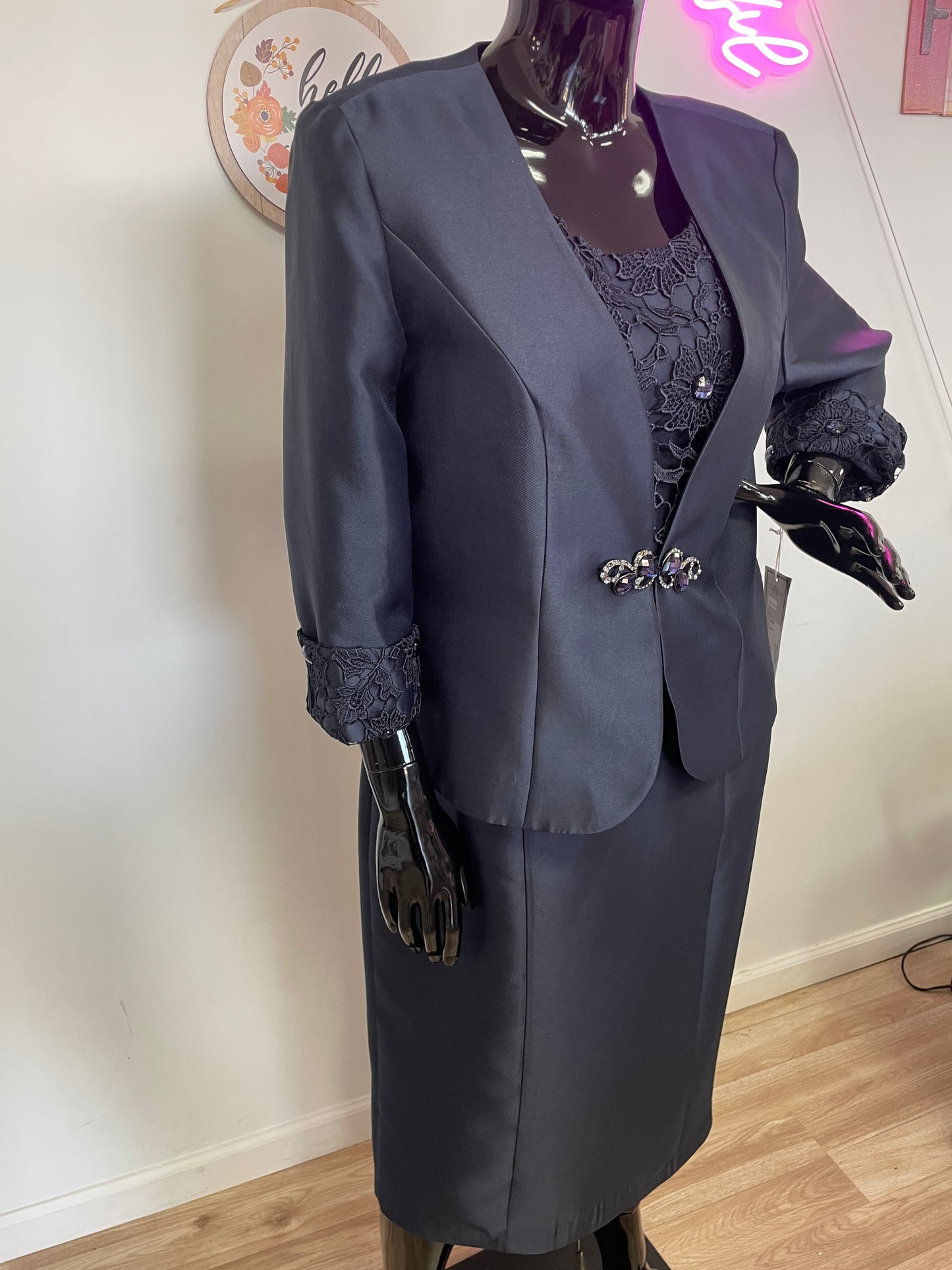 Tally Tayor Jacket Dress Navy