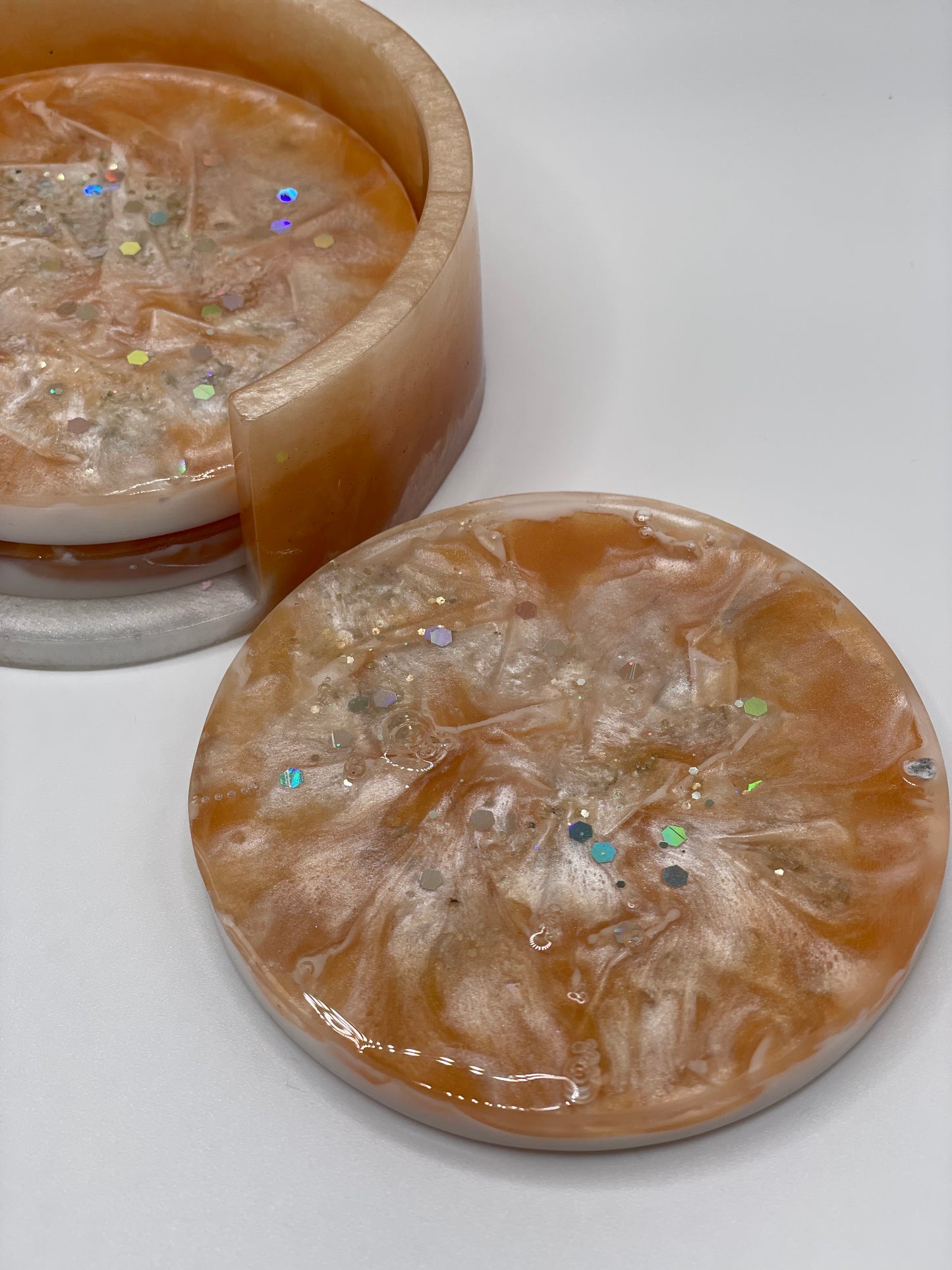 5PC Resin Design Coaster Set