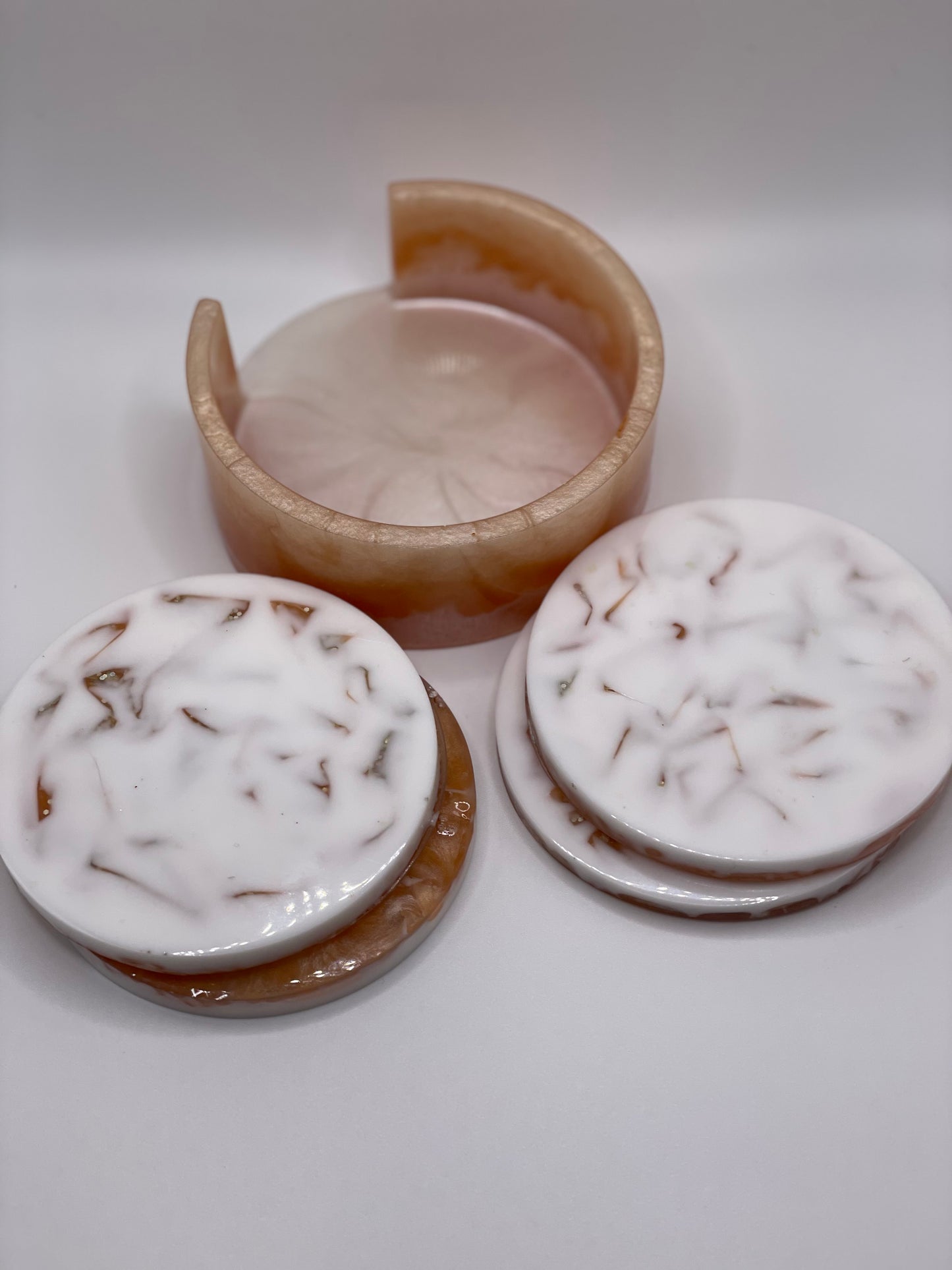 5PC Resin Design Coaster Set
