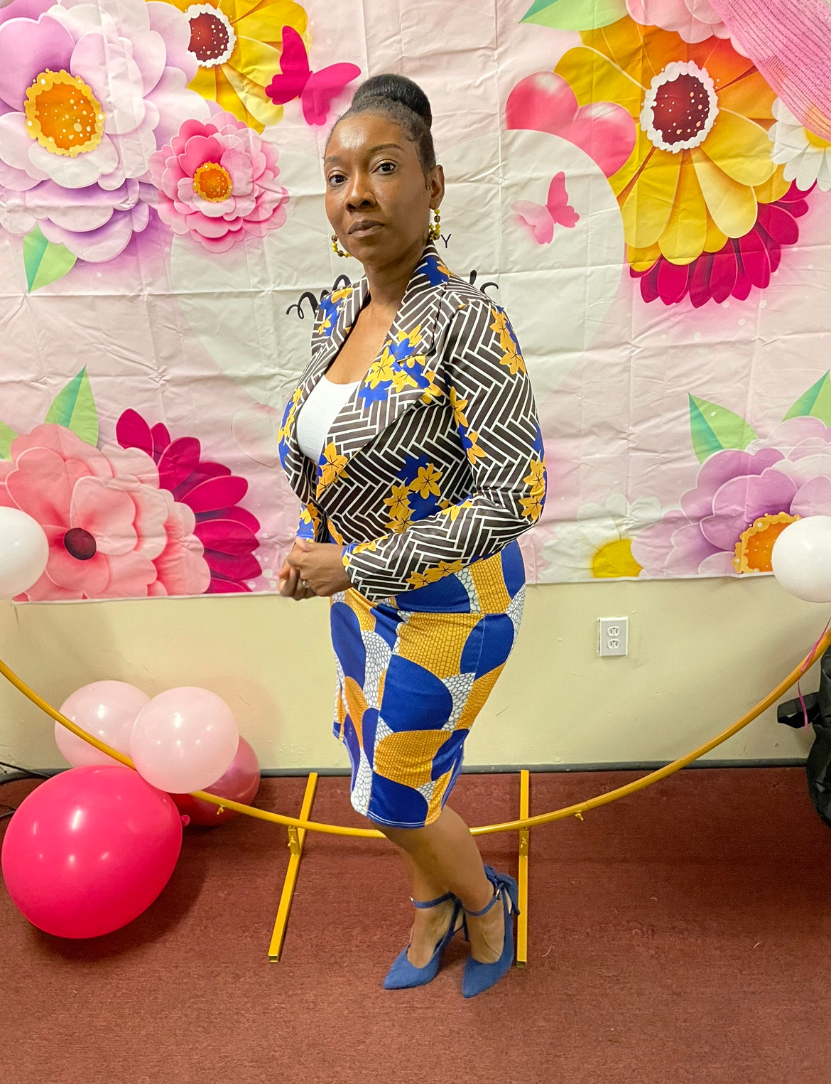 Fashion Elegant Printed African 2P Set