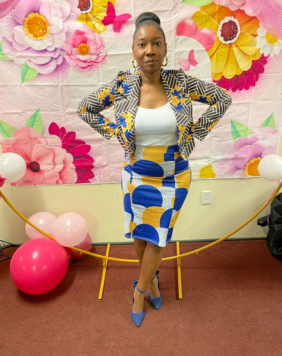 Fashion Elegant Printed African 2P Set