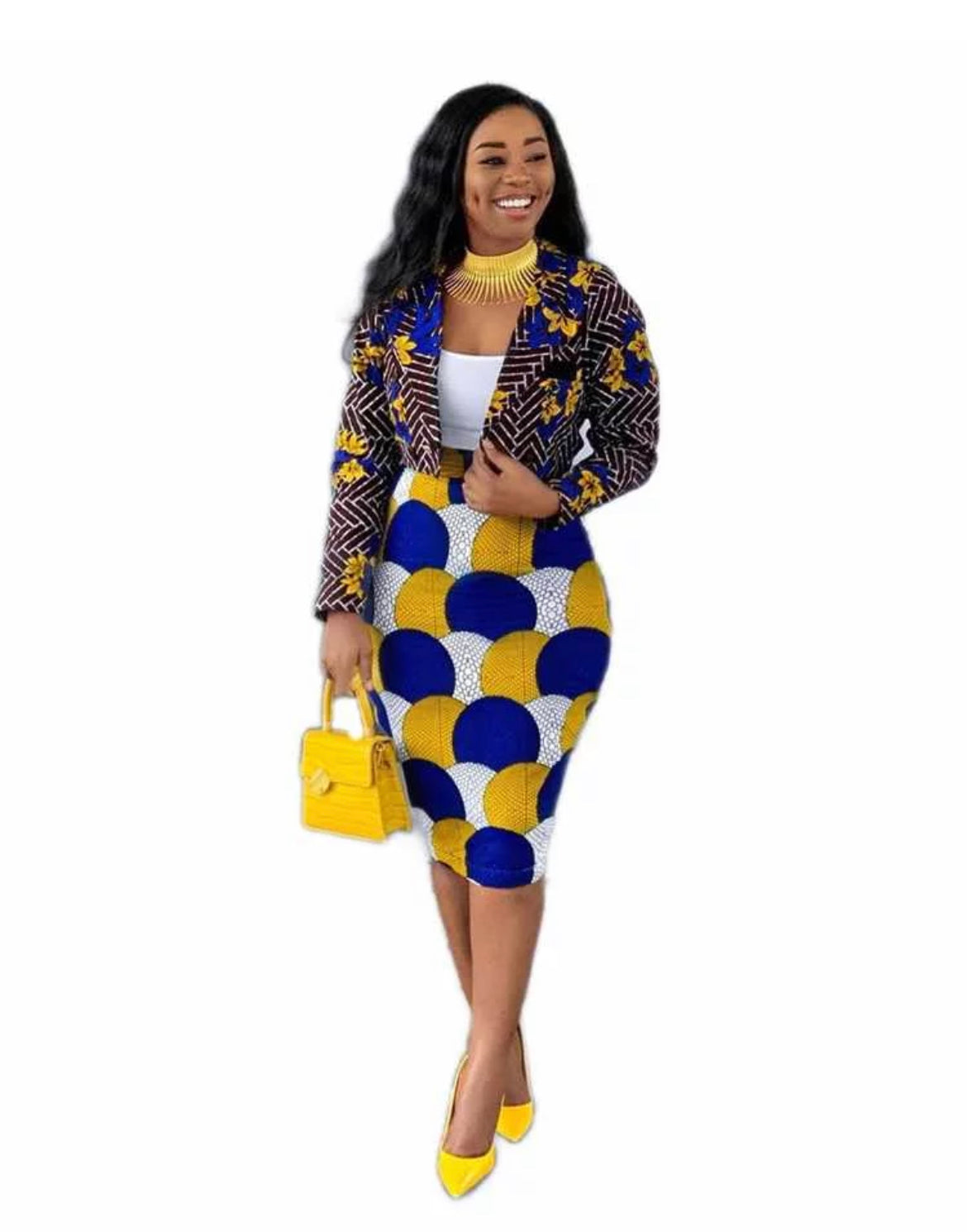 Fashion Elegant Printed African 2P Set