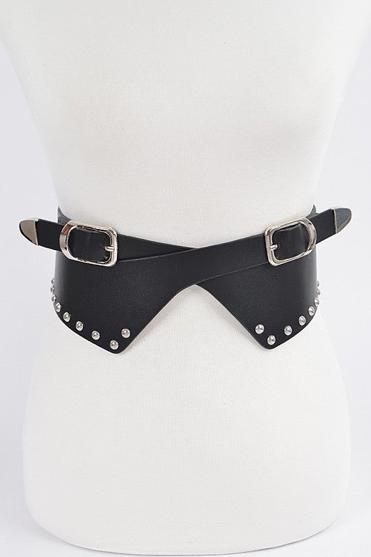 Studded Multi Metal Waist Belt