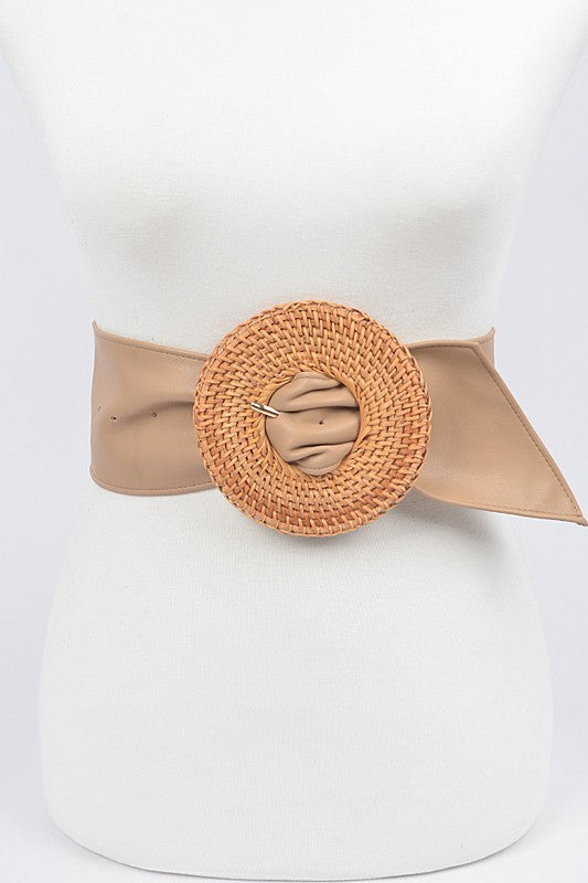 Handmade Bamboo Buckle Waist Belt