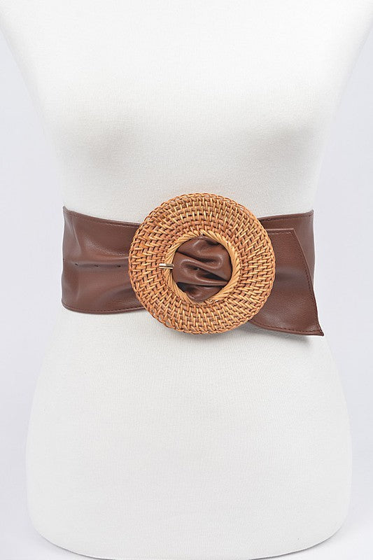 Handmade Bamboo Buckle Waist Belt