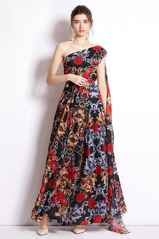 SEXY MAXY DRESS RED FLORAL