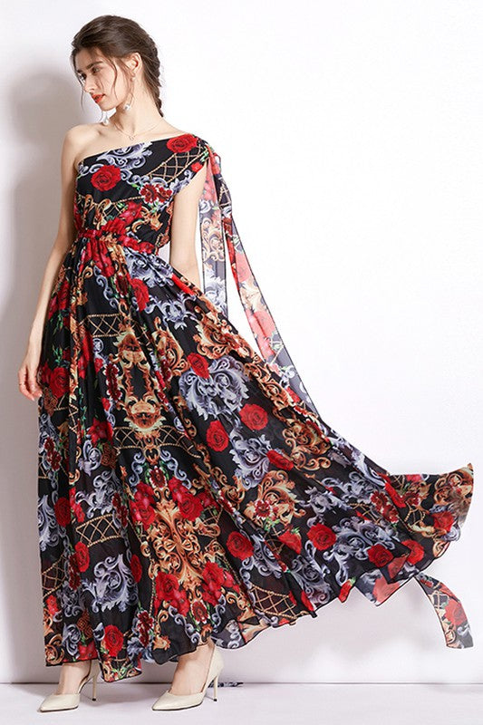 SEXY MAXY DRESS RED FLORAL