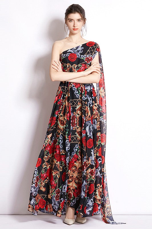 SEXY MAXY DRESS RED FLORAL