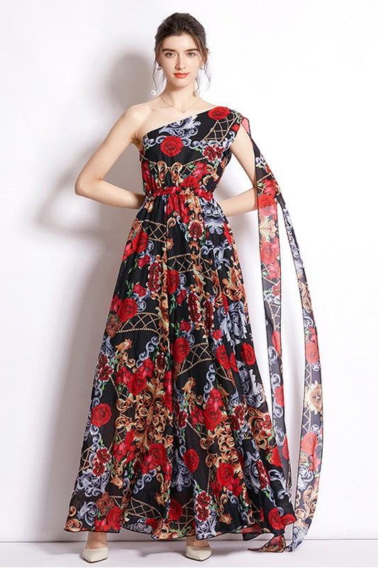 SEXY MAXY DRESS RED FLORAL