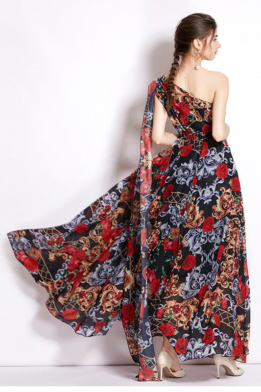 SEXY MAXY DRESS RED FLORAL