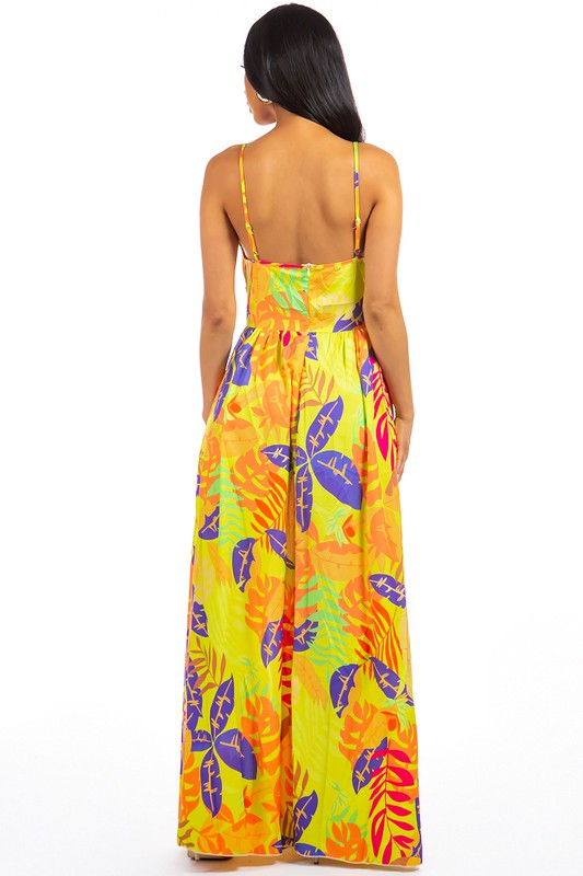 SEXY MAXI DRESS YELLOW