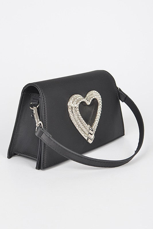 Satin Top Handle Party Clutch