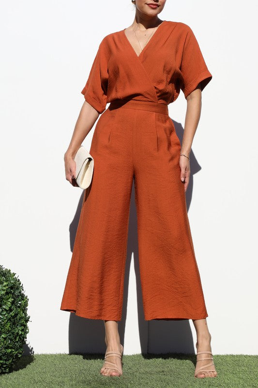 Ladies Loose Fit Woven Jumpsuit