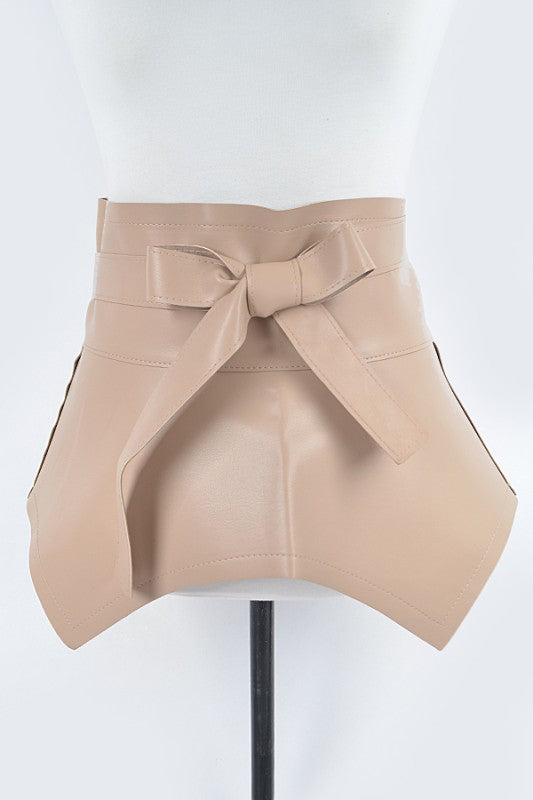Faux Leather Plus Size Skirt Belt