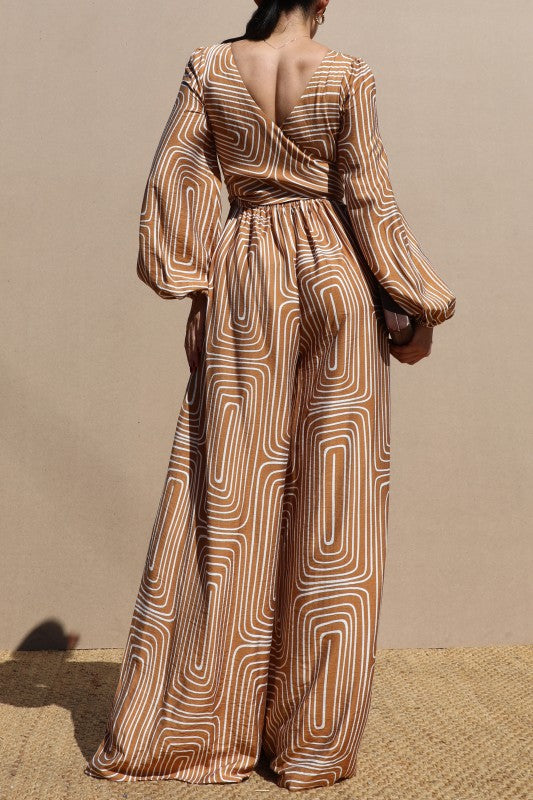 Printed Multi Way Tie Woven Jumpsuit