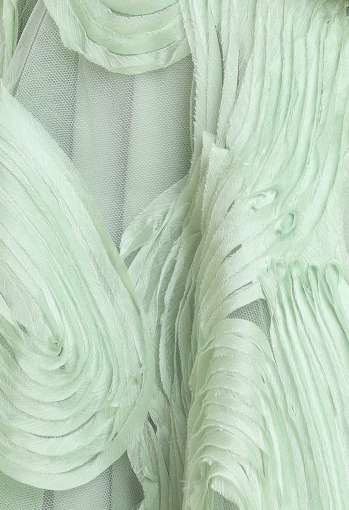 Scuba & Textured Chiffon A Line Midi Dress