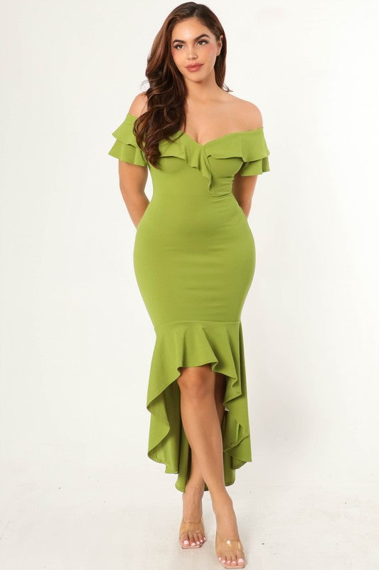 Off Shoulder Bodycon Fashion Dress