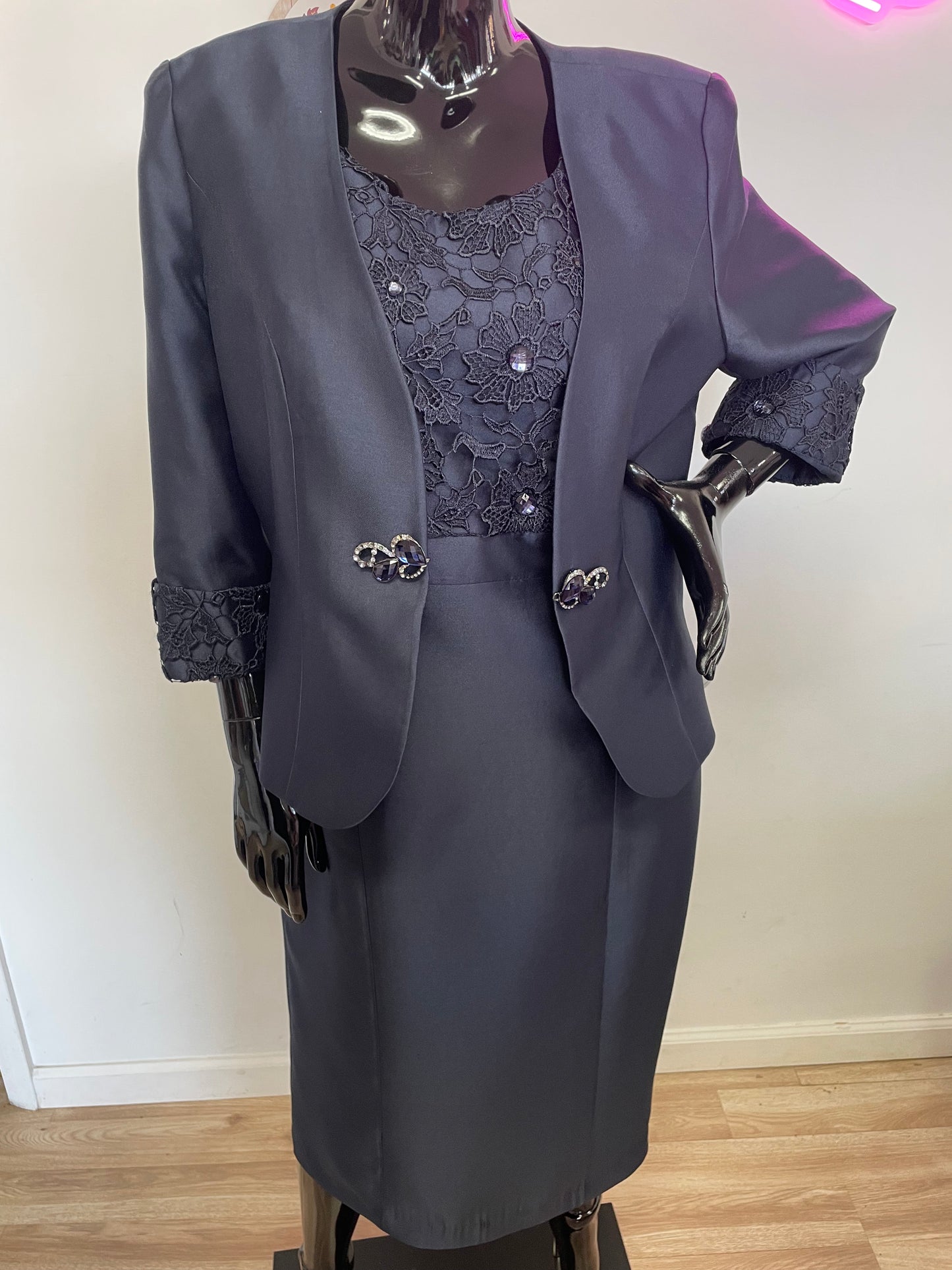 Tally Tayor Jacket Dress Navy