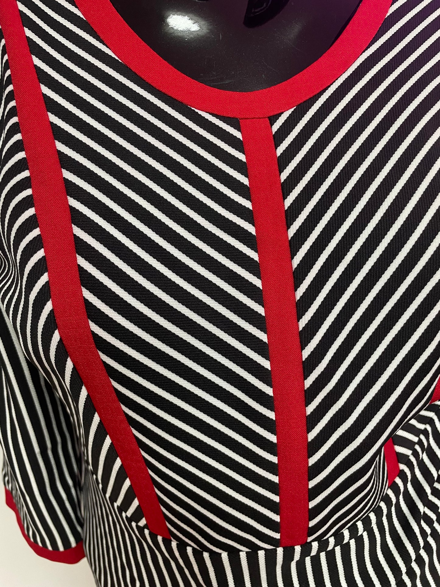 Tally Taylor 2Pc Stripe Skirt Suit