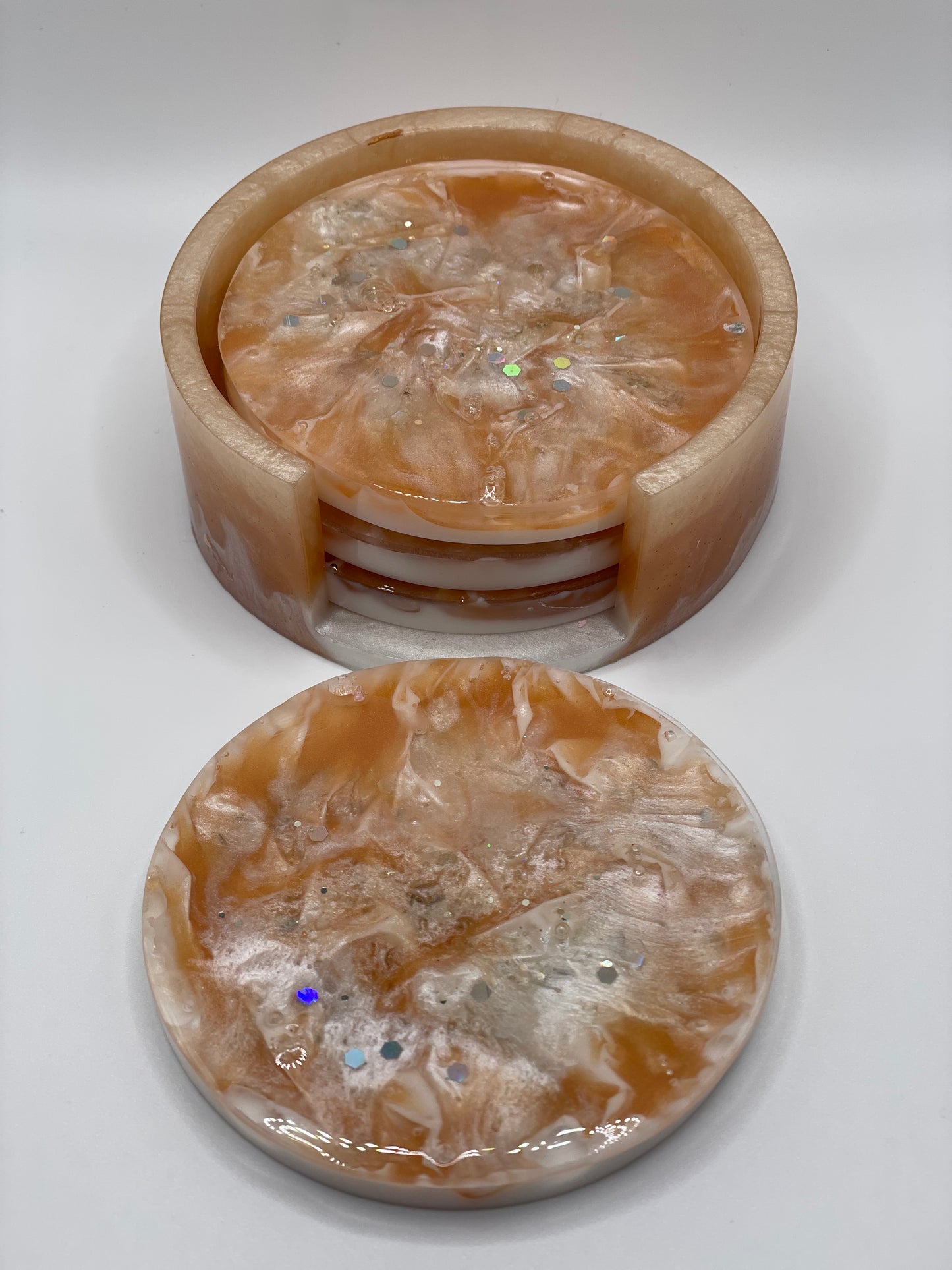 5PC Resin Design Coaster Set