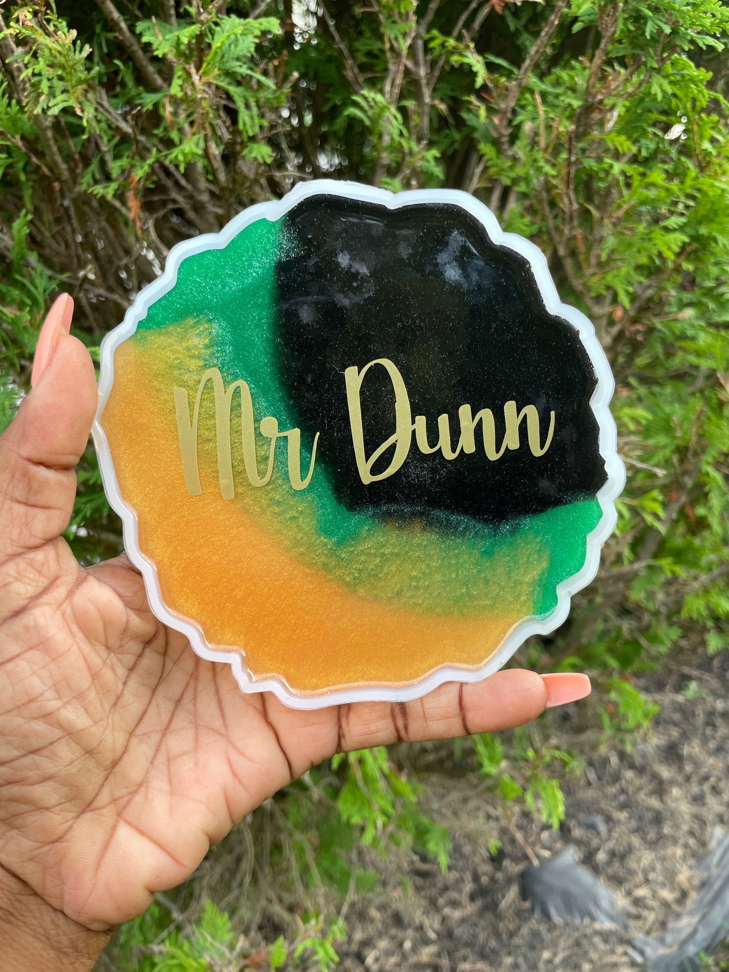 2PC Resin His/Hers Coaster Set