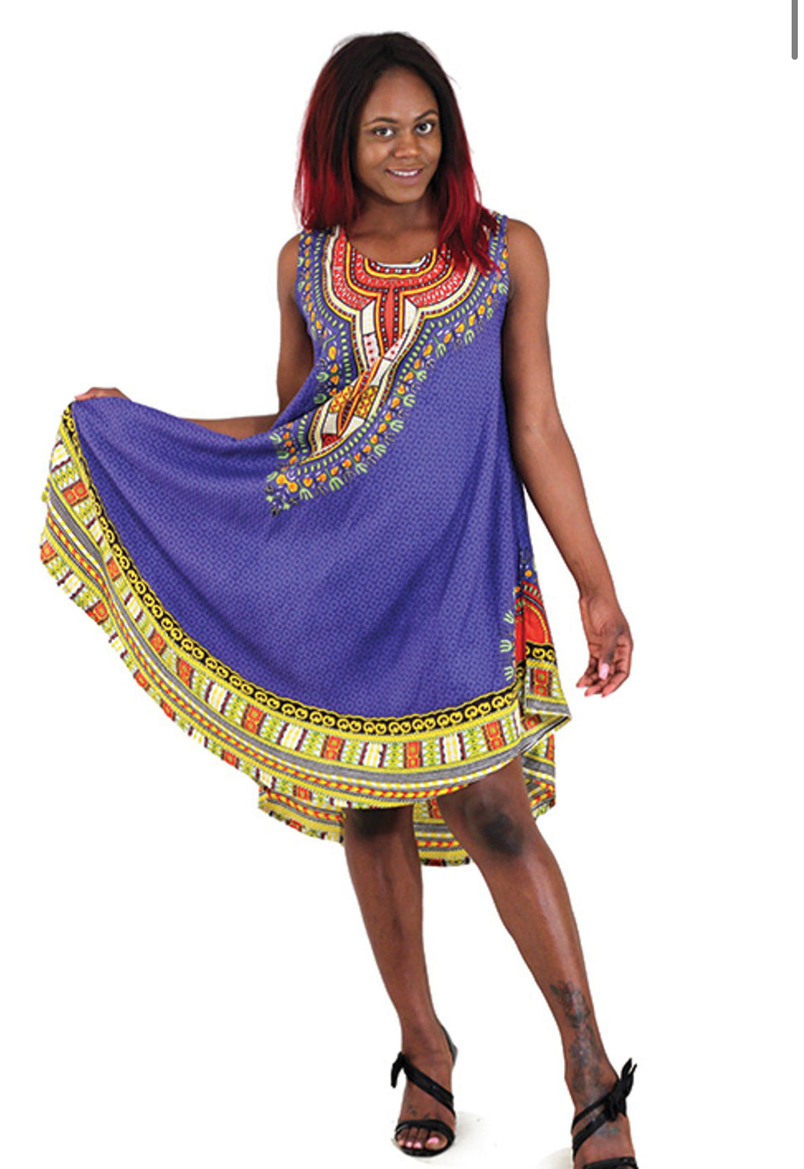 Traditional Print Umbrella Sundress